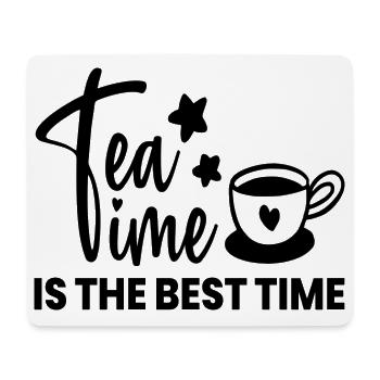 Das Café bei der Arbeit, der Rest zu Hause - Mousepad (Querformat) - Weiß - Vorne