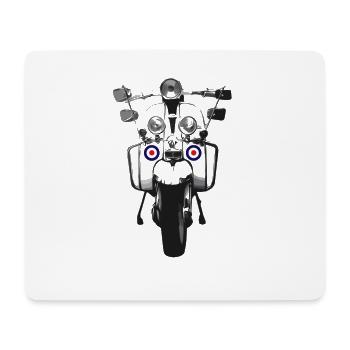 Mod Scooter - Mousepad (Querformat) - Weiß - Vorne
