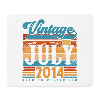 Juli 2014, Juli 2014 Geburtstagsgeschenk. - Mousepad (Querformat) - Weiß - Vorne