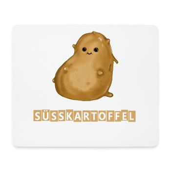 Gute Kartoffel mit Aufdruck - Mousepad (Querformat) - Weiß - Vorne