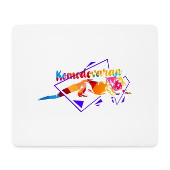 Faszinierender Komodovaran Tierschutz - Mousepad (Querformat) - Weiß - Vorne