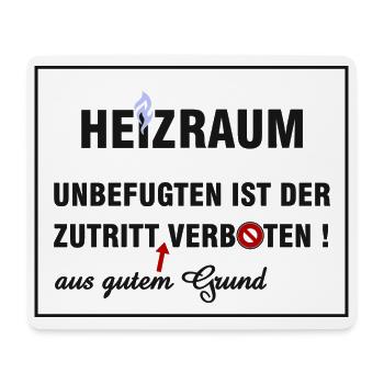Heizraum - Mousepad (Querformat) - Weiß - Vorne