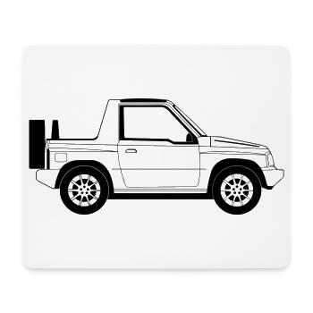 Vitara Cabrio - Mousepad (Querformat) - Weiß - Vorne