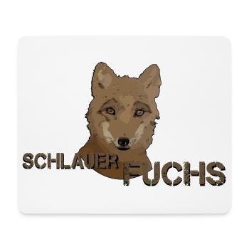 Fuchs schlauer Fuchs - Mousepad (Querformat) - Weiß - Vorne