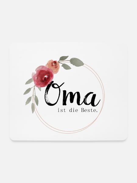 Oma ist die Beste - Mousepad (Querformat) - Weiß