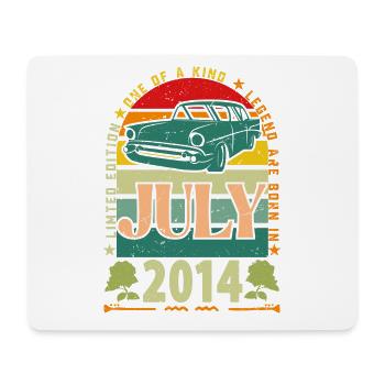 Geburtstagsgeschenk Juli 2014. - Mousepad (Querformat) - Weiß - Vorne