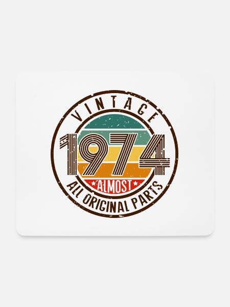 Vintage Teile 1974 - Mousepad (Querformat) - Weiß