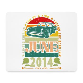 Geburtstagsgeschenk Juni 2014. Juni 2014 Juni 2014 - Mousepad (Querformat) - Weiß - Vorne