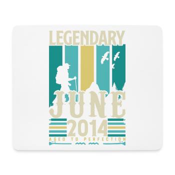 Juni 2014 Geburtstagsgeschenk, Jahrgang Juni 2014. - Mousepad (Querformat) - Weiß - Vorne