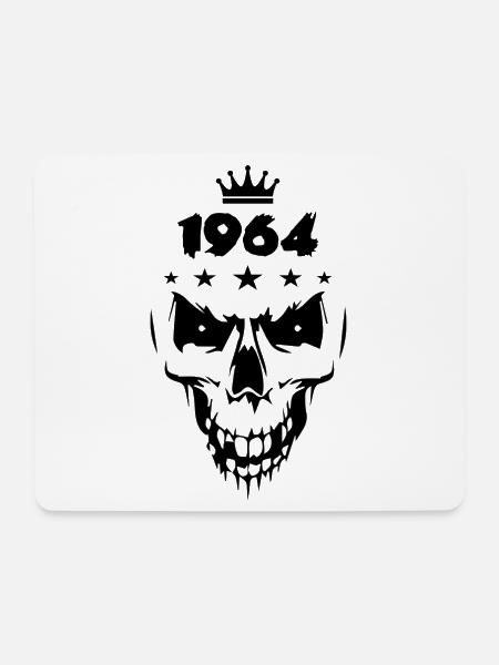 1964 Totenkopf - Mousepad (Querformat) - Weiß