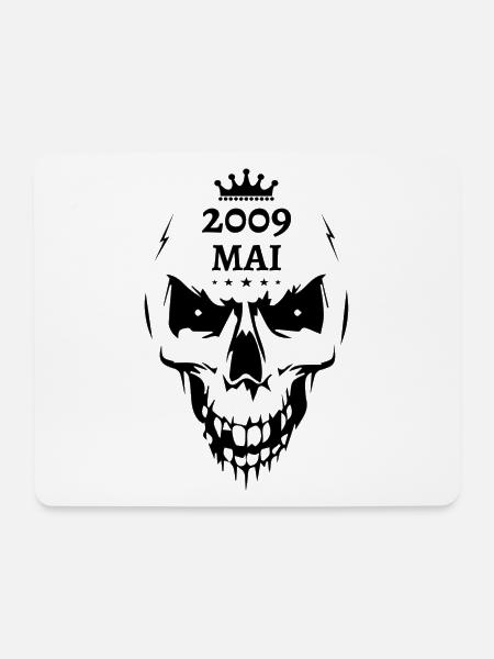 Mai 2009 Totenkopf - Mousepad (Querformat) - Weiß