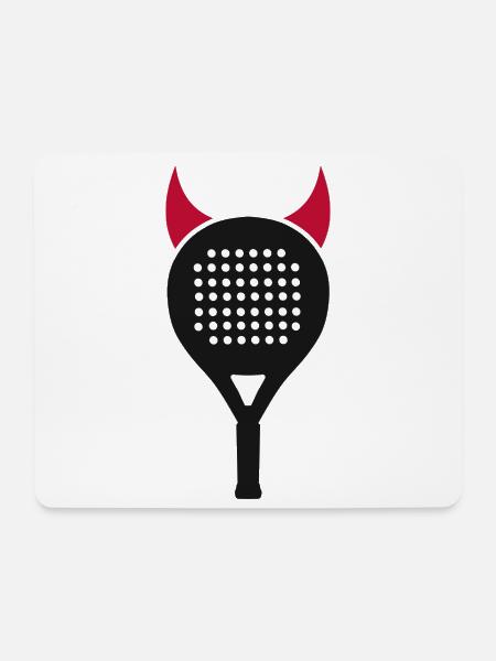 Padelspieler Padeltennis Teufelchen Mädchen Padel - Mousepad (Querformat) - Weiß