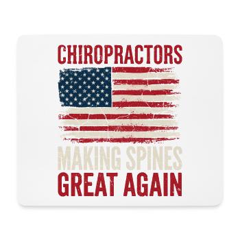 Chiropraktiker machen Wirbelsäulen wieder großartig – Chiropraktiker - Mousepad (Querformat) - Weiß - Vorne