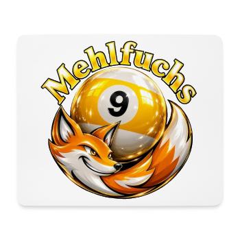 9Ball Billard Mehlfuchs  - Mousepad (Querformat) - Weiß - Vorne