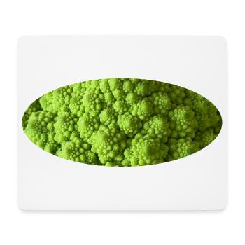 Romanesco-Brokkoli - Mousepad (Querformat) - Weiß - Vorne