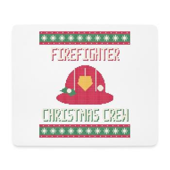 Firefighter Christmas Crew - Feuerwehr - Mousepad (Querformat) - Weiß - Vorne