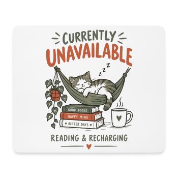Kuscheliges Lesen in der Hängematte - Mousepad (Querformat) - Weiß - Vorne