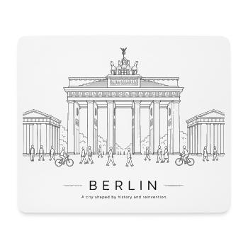 Berliner Brandenburger Tor - Mousepad (Querformat) - Weiß - Vorne