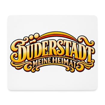 Duderstadt Meine Heimat – Retro Schriftzug - Mousepad (Querformat) - Weiß - Vorne