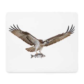 Fischadler - Mousepad (Querformat) - Weiß - Vorne