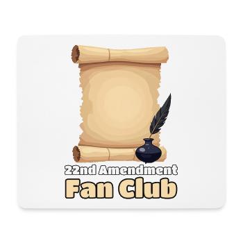 22nd Amendment Fan Club - Mousepad (Querformat) - Weiß - Vorne