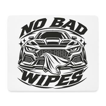 No Bad Wipes Autografik Front - Mousepad (Querformat) - Weiß - Vorne