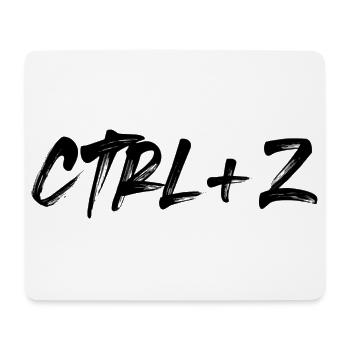 Ctrl+Z - Mousepad (Querformat) - Weiß - Vorne