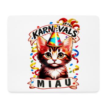 KARNEVALS KÄTZCHEN - Mousepad (Querformat) - Weiß - Vorne