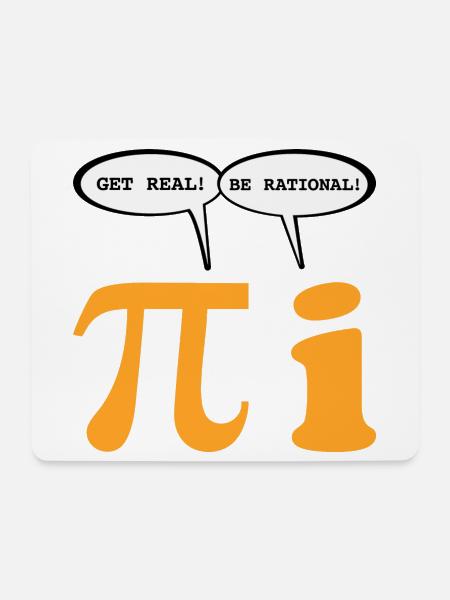 Sei realistisch Sei rational - Mousepad (Querformat) - Weiß
