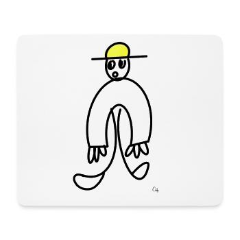 Oha Männchen / Holy Moly Man - Mousepad (Querformat) - Weiß - Vorne