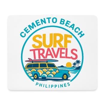 Retro Surf Van Philippines - Mousepad (Querformat) - Weiß - Vorne