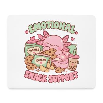 Emotionaler Snack Support - Mousepad (Querformat) - Weiß - Vorne