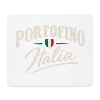 Portofino - Italia - Italien - Italy - Wappen - Mousepad (Querformat) - Weiß - Vorne