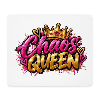 Chaos Königin Graffiti Krone - Mousepad (Querformat) - Weiß - Vorne