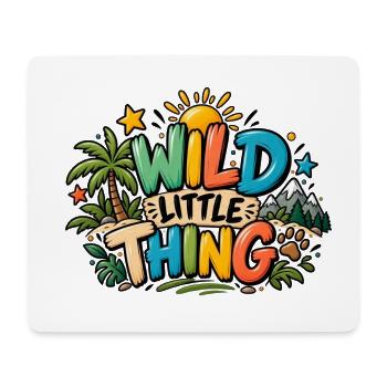 Wild Little Thing – Buntes Kinder Abenteuer - Mousepad (Querformat) - Weiß - Vorne