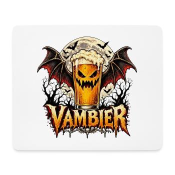 VamBier Halloween Grafik - Mousepad (Querformat) - Weiß - Vorne