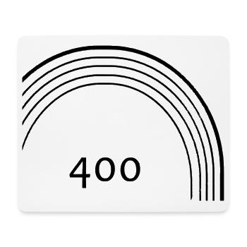 400 Meter Laufbahn - Mousepad (Querformat) - Weiß - Vorne