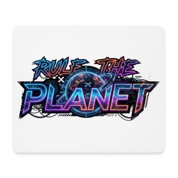 Rule_the_Planet - Mousepad (Querformat) - Weiß - Vorne