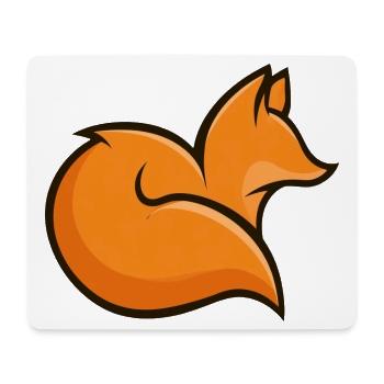 Fuchs-Logo - Mousepad (Querformat) - Weiß - Vorne