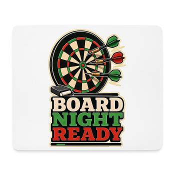 BOARD NIGHT READY - Mousepad (Querformat) - Weiß - Vorne