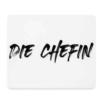 Die Chefin - Mousepad (Querformat) - Weiß - Vorne