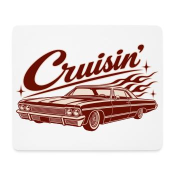 Cruisin’ Classic Car - Mousepad (Querformat) - Weiß - Vorne