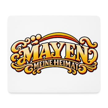 Mayen – Meine Heimat Retro Schriftzug - Mousepad (Querformat) - Weiß - Vorne