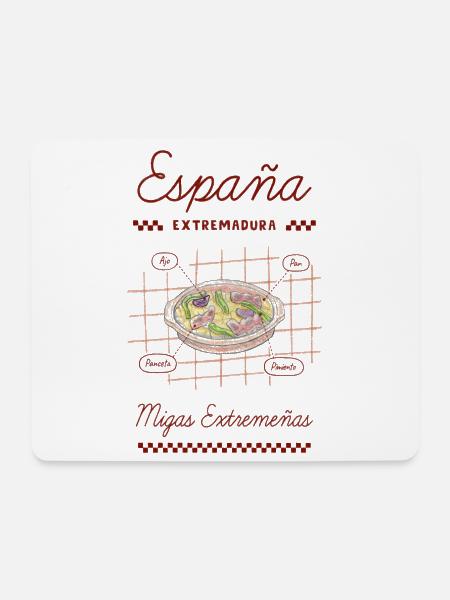 Migas Extremeñas - Mousepad (Querformat) - Weiß