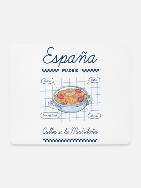 Madrider Kutteln - Mousepad (Querformat) - Weiß