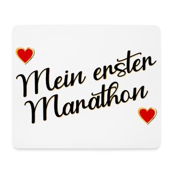 Erster Marathon, Laufen - Mousepad (Querformat) - Weiß - Vorne