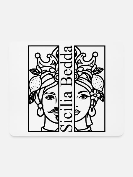 Sicilia Bedda - Mousepad (Querformat) - Weiß