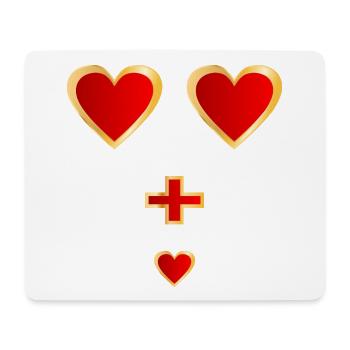 Baby verkünden, Familiennachwuchs - Mousepad (Querformat) - Weiß - Vorne
