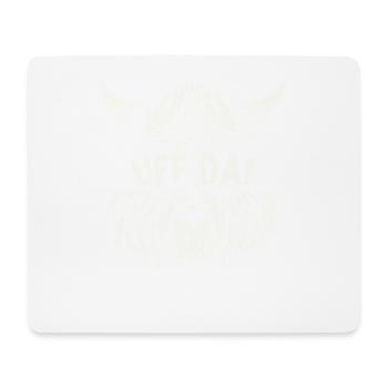 UffDa Wikinger Nordisch Norwegen Dänemark  - Mousepad (Querformat) - Weiß - Vorne