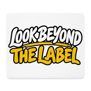 Look Beyond The Label – Neurodiversität, Inklusion - Mousepad (Querformat) - Weiß - Vorne